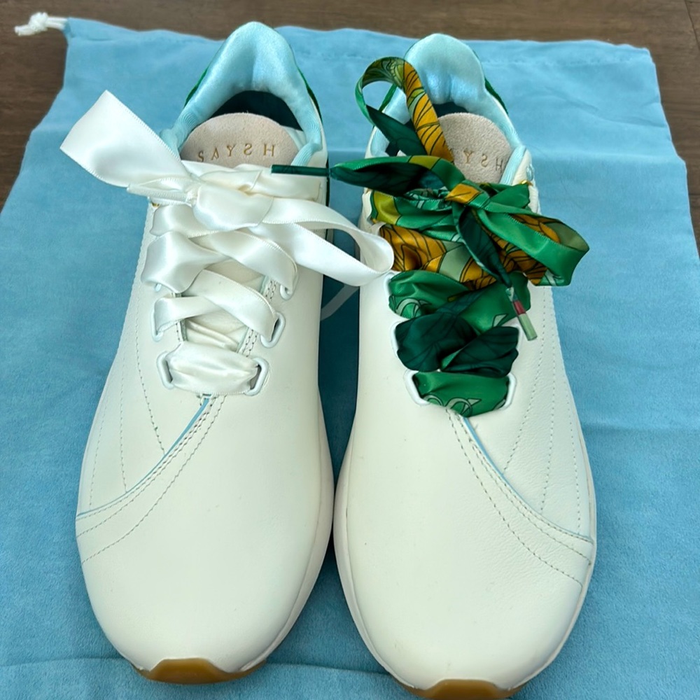 BRAND NEW WITH BOX Saysh Two sneaker Kelly green size 8